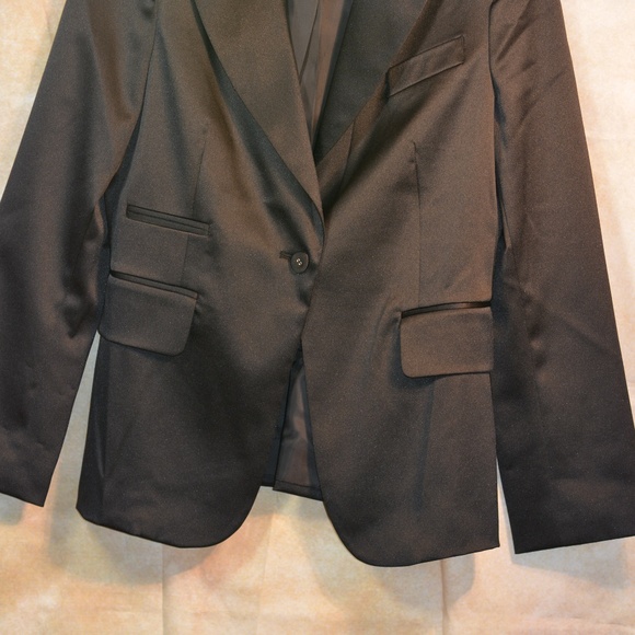 Black Tux Style Blazer SZ L - Picture 4 of 4